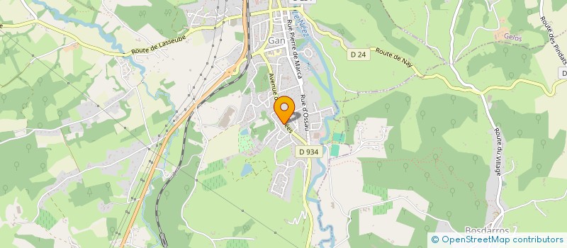 localisation de l'entreprise SCI EBRO  GAN