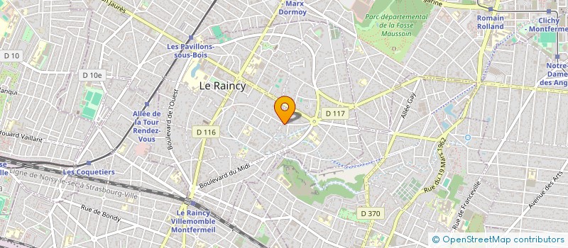 localisation de l'entreprise SCI EBRSB  LE RAINCY