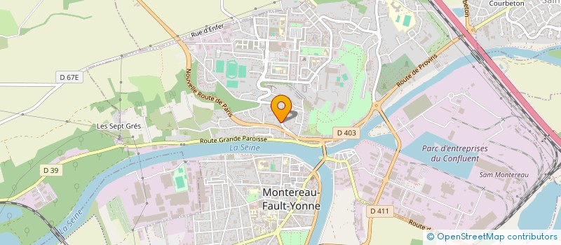 localisation de l'entreprise SCI EBRU à MONTEREAU-FAULT-YONNE