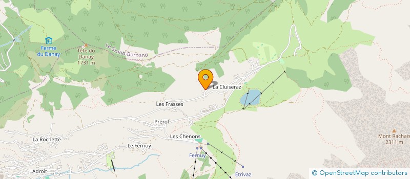 localisation de l'entreprise SCI EBSACLEOD à LA CLUSAZ