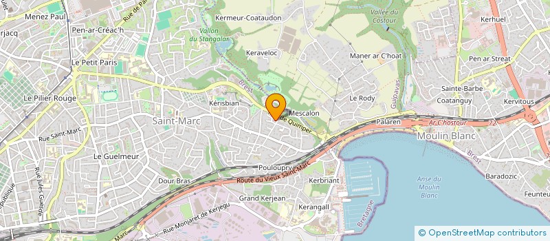 localisation de l'entreprise SCI EBYM  BREST