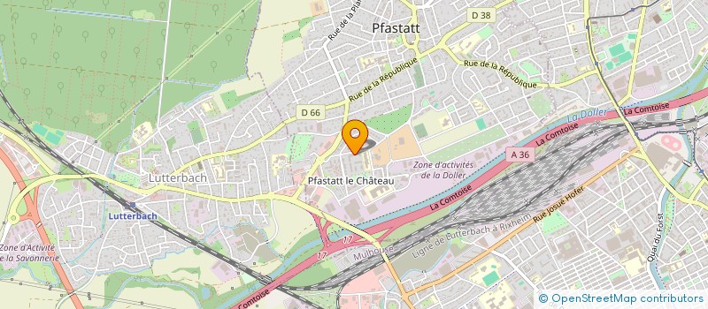 localisation de l'entreprise SCI EC  PFASTATT