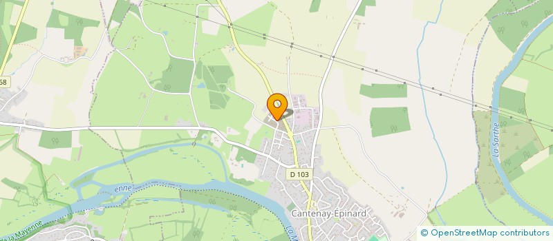 localisation de l'entreprise SCI EC INVEST  CANTENAY-EPINARD