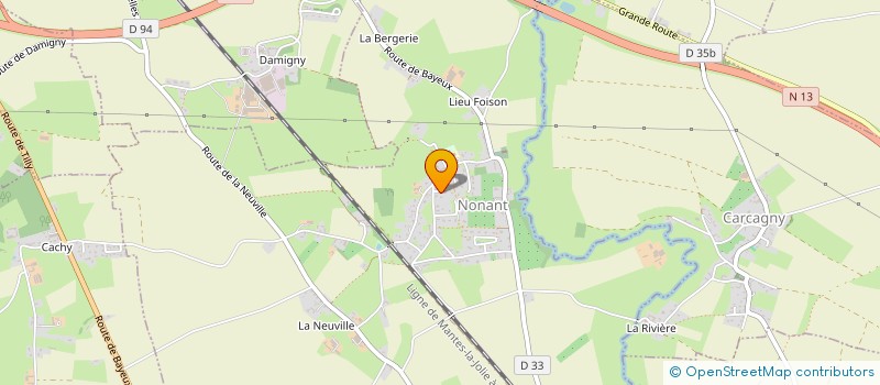 localisation de l'entreprise SCI EC2A  NONANT