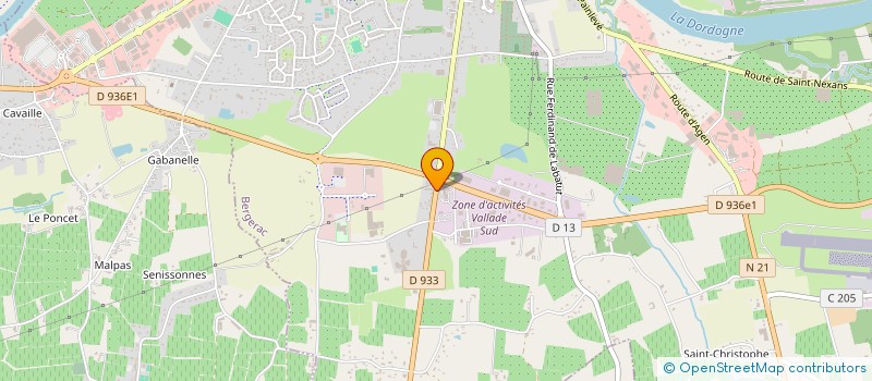 localisation de l'entreprise SCI 'EC2M' à BERGERAC