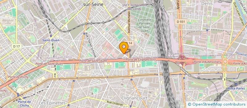 localisation de l'entreprise SCI ECARIC à SAINT-OUEN-SUR-SEINE