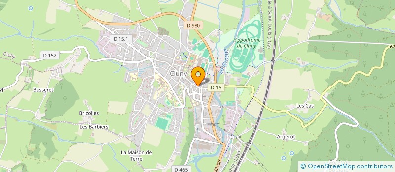 localisation de l'entreprise SCI ECAT  CLUNY