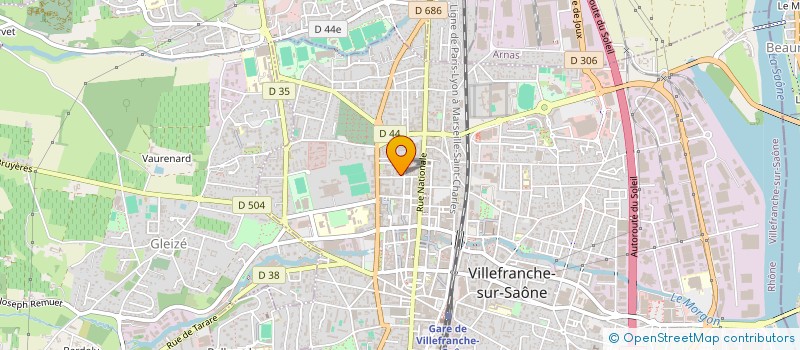 localisation de l'entreprise SCI ECB  VILLEFRANCHE-SUR-SAONE