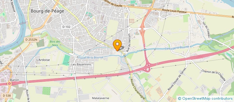 localisation de l'entreprise SCI ECC  BOURG-DE-PEAGE