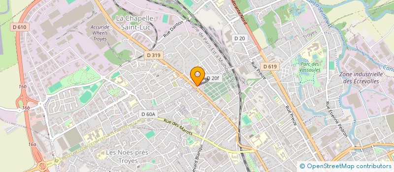 localisation de l'entreprise SCI ECC à LA CHAPELLE-SAINT-LUC