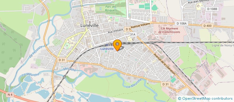 localisation de l'entreprise SCI ECCE  LUNEVILLE