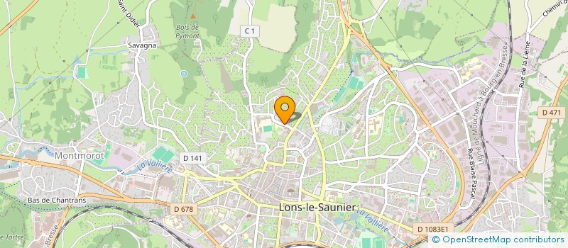 localisation de l'entreprise SCI ECCE TERRA  LONS-LE-SAUNIER