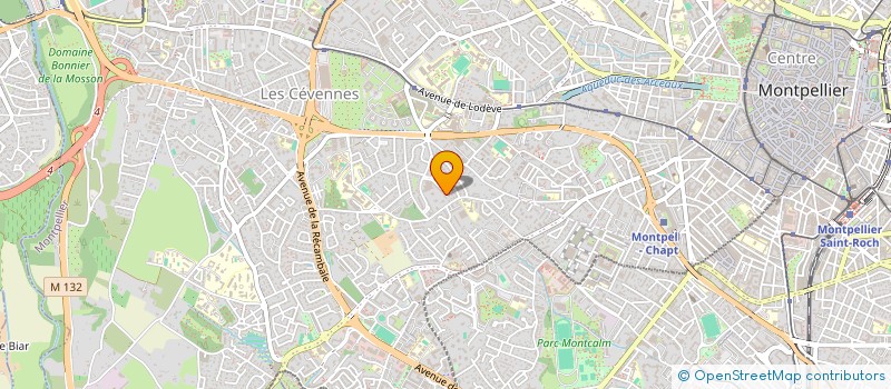 localisation de l'entreprise SCI ECCEA à MONTPELLIER