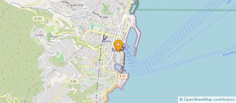 localisation de l'entreprise SCI ECCV à BASTIA