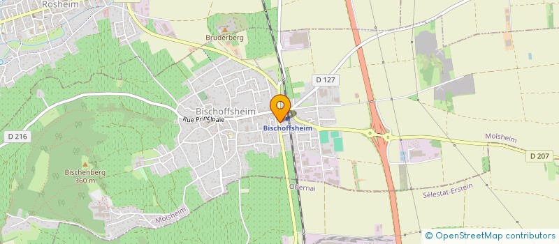 localisation de l'entreprise SCI ECEL  BISCHOFFSHEIM