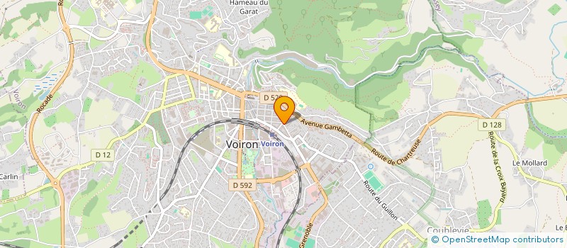 localisation de l'entreprise SCI ECGV-IMMO à VOIRON
