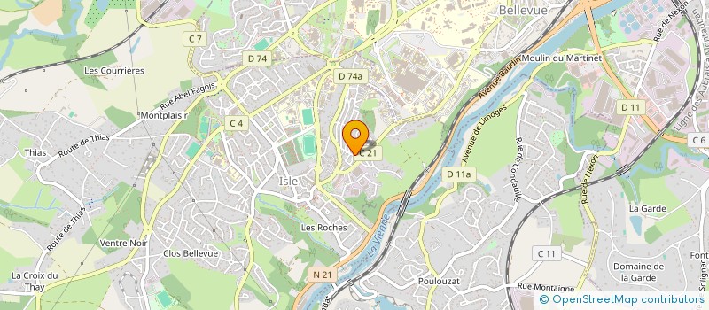 localisation de l'entreprise SCI ECH à ISLE