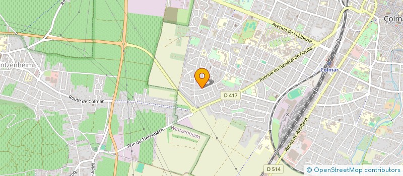 localisation de l'entreprise SCI ECH  COLMAR