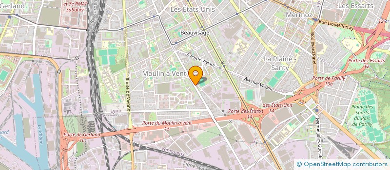 localisation de l'entreprise SCI ECHAFAUTEC  VENISSIEUX