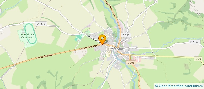 localisation de l'entreprise SCI ECHALLES  VITTEAUX