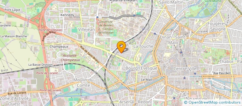 localisation de l'entreprise SCI ECHANGE à RENNES