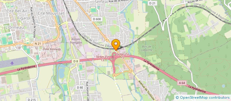 localisation de l'entreprise SCI ECHANGEUR 13  SEMEAC