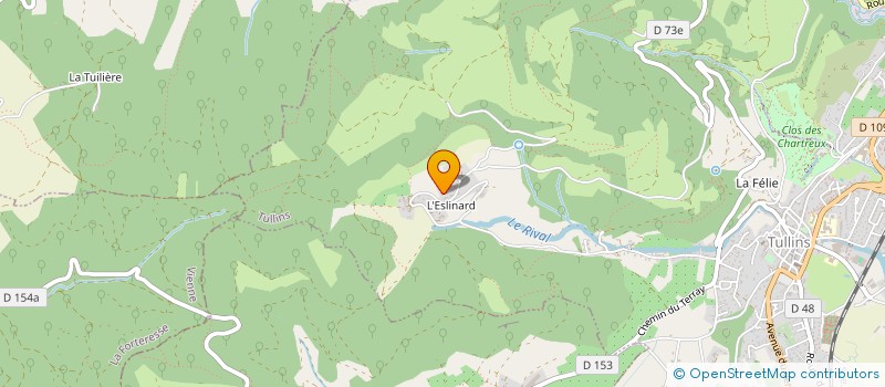localisation de l'entreprise SCI ECHINARD-BERNARD  TULLINS