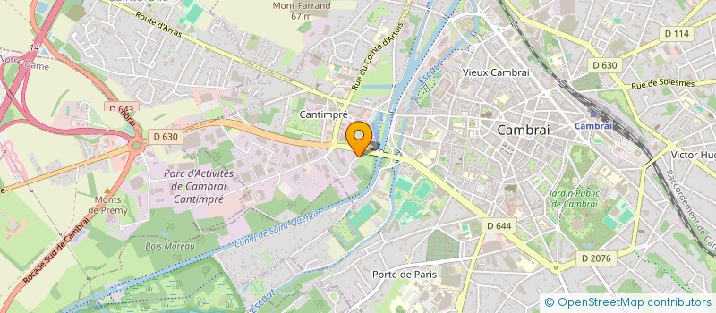 localisation de l'entreprise SCI ECHIQUIER INVEST à CAMBRAI