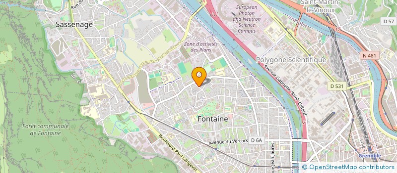 localisation de l'entreprise SCI ECHIROLLOISE  FONTAINE
