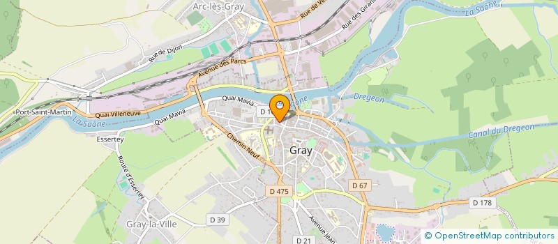 localisation de l'entreprise SCI ECHLHER à GRAY