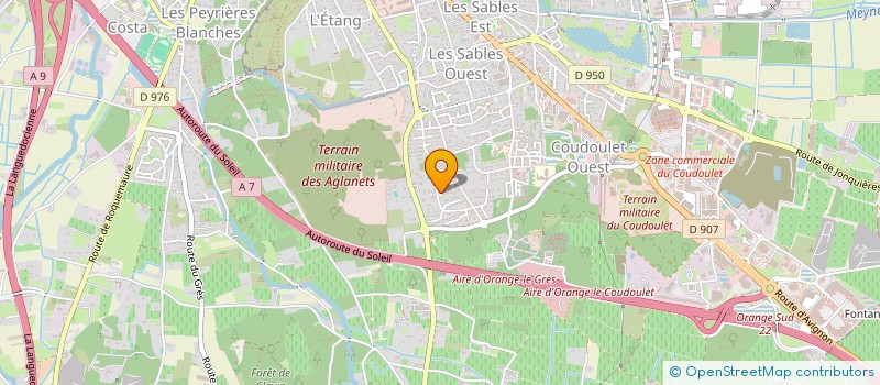 localisation de l'entreprise SCI ECHO  ORANGE