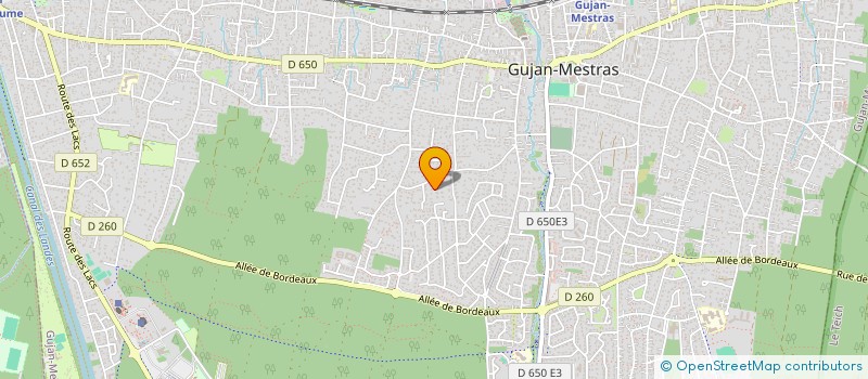 localisation de l'entreprise SCI ECHO PNEUMO  GUJAN-MESTRAS