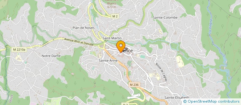 localisation de l'entreprise SCI ECHOGRAPHIE  VENCE