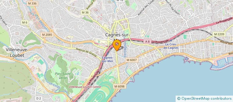 localisation de l'entreprise SCI ECHOGRAPHIE à CAGNES-SUR-MER