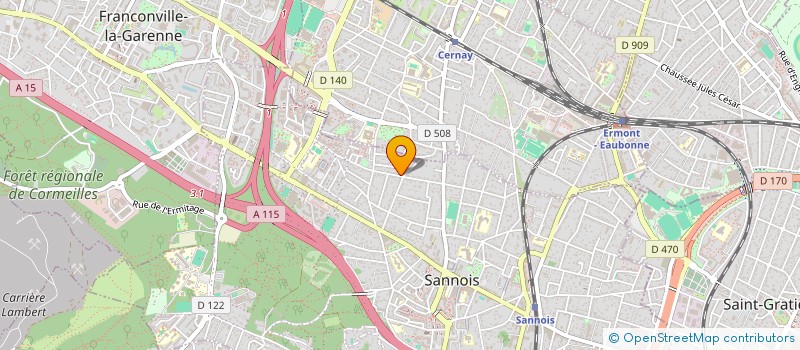 localisation de l'entreprise SCI ECJ 95  SANNOIS