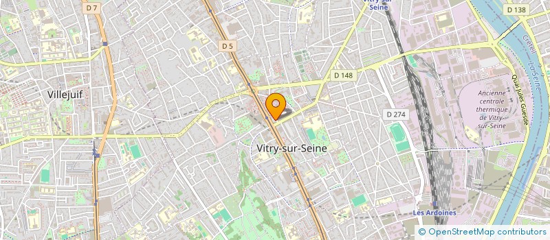 localisation de l'entreprise SCI ECLA  VITRY-SUR-SEINE