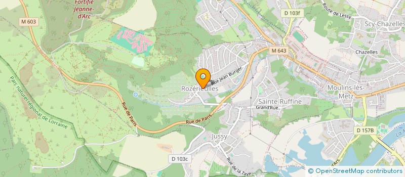 localisation de l'entreprise SCI ECLA IMMOBILIER  ROZERIEULLES