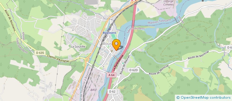 localisation de l'entreprise SCI ECLADIA  BOUSSENS