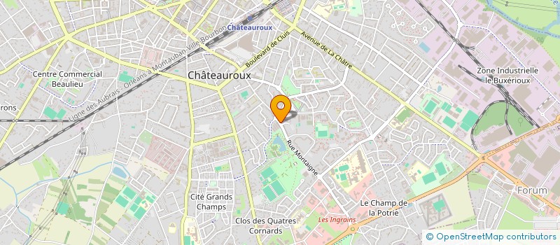 localisation de l'entreprise SCI ECLAIR  CHATEAUROUX