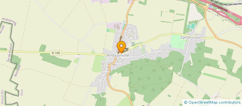 localisation de l'entreprise SCI ECLAIR  AMBLAINVILLE