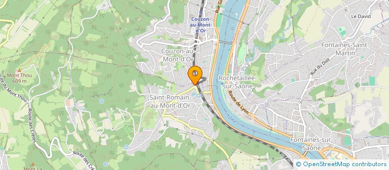 localisation de l'entreprise SCI ECLAIR  COUZON-AU-MONT-D'OR