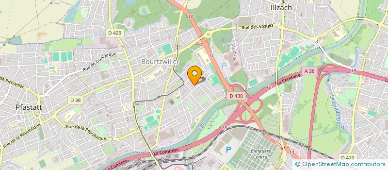 localisation de l'entreprise SCI ECLAIR  MULHOUSE