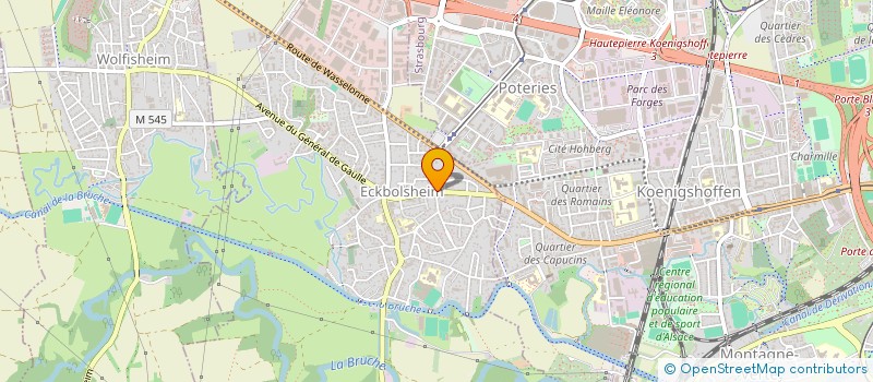 localisation de l'entreprise SCI ECLIPSE  ECKBOLSHEIM