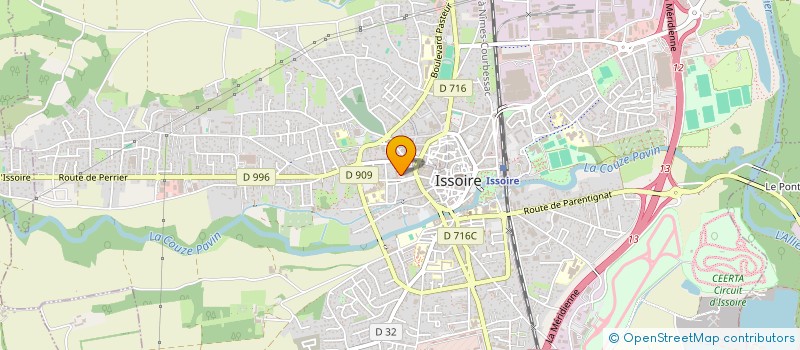 localisation de l'entreprise SCI ECLIPSE  ISSOIRE