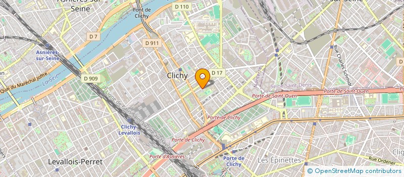 localisation de l'entreprise SCI ECLM à CLICHY