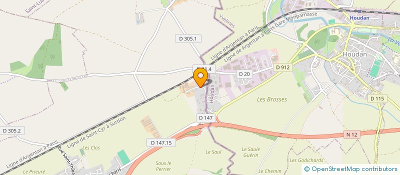 localisation de l'entreprise SCI ECLV à GOUSSAINVILLE