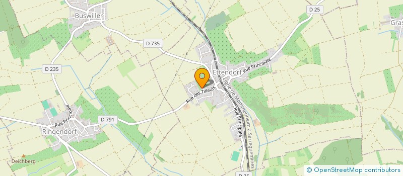 localisation de l'entreprise SCI  ECM  ETTENDORF