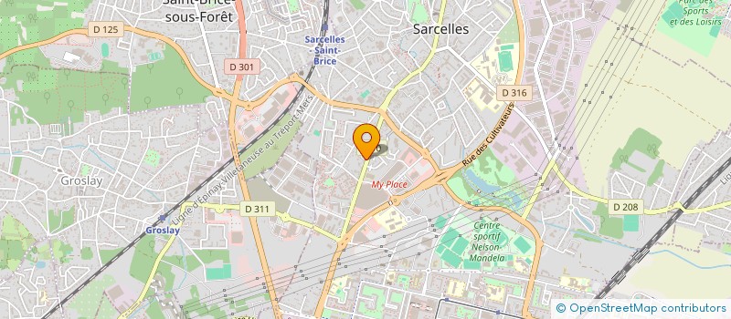 localisation de l'entreprise SCI ECM  SARCELLES