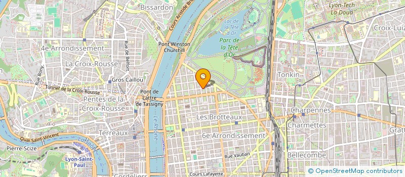 localisation de l'entreprise SCI ECM  LYON 6EME