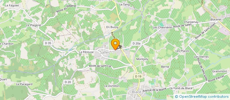 localisation de l'entreprise SCI ECM LES VOUTES DU BREUIL  SALLES-ARBUISSONNAS-EN-BEAUJOLAIS